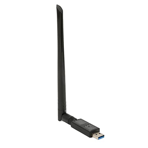Kabelloser USB WLAN Adapter für PC, 1200M USB 3.0 WLAN Dualband Netzwerkadapter mit 2,4 G/5,8 G 6 DBi Antenne, Unterstützt Win7/8.1/10, OS X, Computer Netzwerkadapter von Annadue