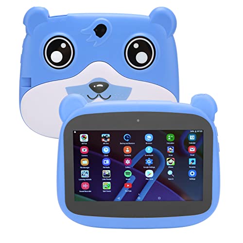 Kinder-Tablet 7 Zoll 5G WiFi 2 GB 32 GB Speicher Android 10 EU-Stecker (Blau) von Annadue