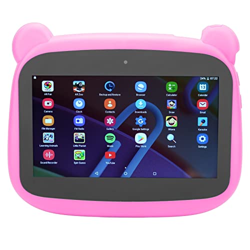 Kinder-Tablet 7 Zoll 5G WiFi 2 GB 32 GB Speicher Android 10 EU-Stecker (Rosa) von Annadue