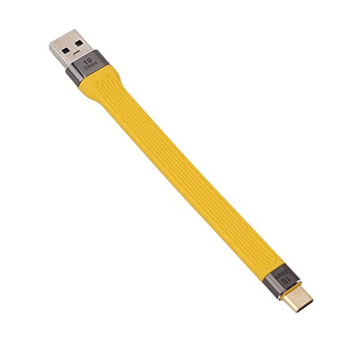 Kurzes USB-A-zu-USB-C-Kabel 13,5 cm, USB-A-zu-C-Kurzkabel PD 100 W 5 A 10 Gbit/s USB-C-Schnellladekabel für Power Bank, für Andorid Auto Pixel S21 S20 Z Flip Usw von Annadue