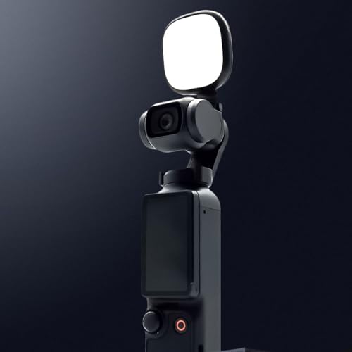 LED Videoleuchte für Osmo Pocket 3 2 1, Hohe Helligkeit, Weiches Vlogging Selfie Licht mit Halterung für Fotografie, LED Selfie Licht mit 3 Einstellbaren Farbtemperaturen von Annadue