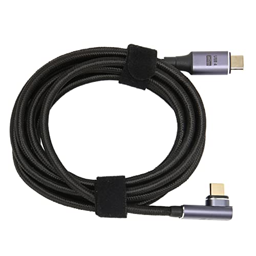 Magnetisches USB-C-Kabel, USB-C-zu-USB-C-Kabel Multifunktionsunterstützung 8K 60Hz Hochgeschwindigkeits-20Gbps PD 100W Schnelllade-Datenkabel für PC-Tablet-Handy (Mittlerer Ellbogen) von Annadue
