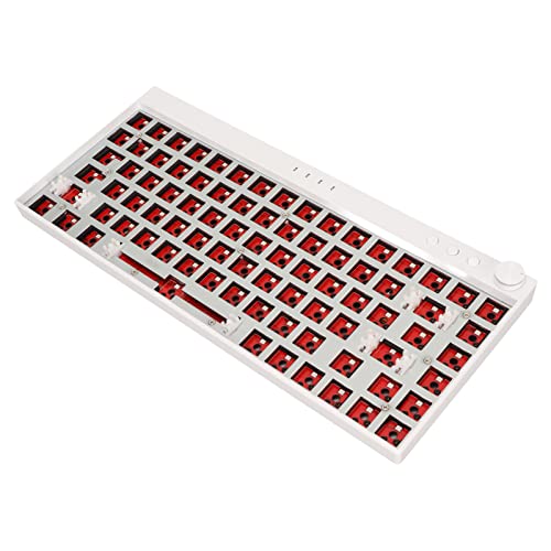 Mechanisches Tastatur Kit, Anpassbares Mechanisches RGB Tastatur Kit mit Wireless, Hot Swap, 84 Tasten Layout, für Win. (Weiss) von Annadue