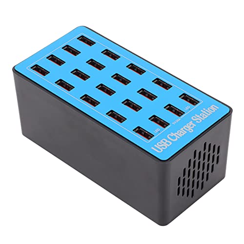 Mehrere USB Ladegeräte, USB Hub Ladestation mit 20 Anschlüssen für Telefone, Tablets, WLX A5* 5 V 20 A Hochleistungs 100 W USB Ladegerät mit Mehreren Anschlüssen. 100 240V von Annadue