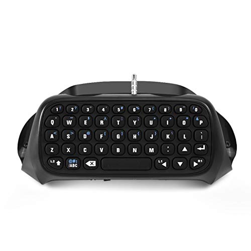 Mini Wireless Bluetooth Tastatur für PS4, Controller Tastatur Gaming Chatpad Nachrichtentastatur für PS4 Controller von Annadue