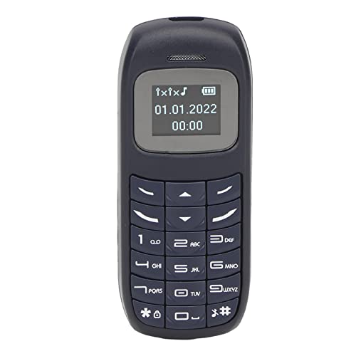 Mobiltelefon für ältere Menschen, Großtasten Handy, Entsperrtes Senioren Handy, Mehrsprachiges Bluetooth Ultra Small Pocket Dual SIM Telefon, L8STAR BM70. (Blau) von Annadue