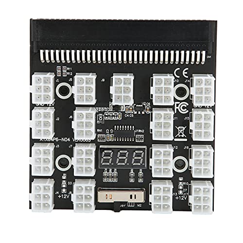 Netzteil Board Adapter für Mining Grafikkarten Netzteil, Power Breakout Board Adapter für ETH/BTC Mining, Plug and Play. Schwarz(schwarz) von Annadue