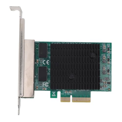PCIe Gigabit Netzwerkkarte, 4 Port 2,5 G Ethernet Adapter, Hochgeschwindigkeitsübertragung, Multi Port Design, Breite Kompatibilität mit Hardware ECC CRC, für Desktop PC, von Annadue