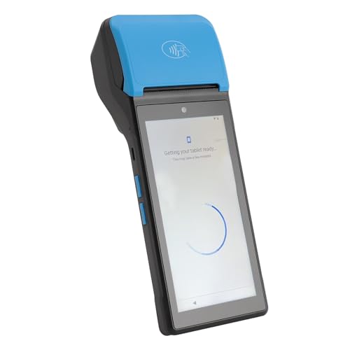 POS PDA Belegdrucker 58 Mm, Tragbarer PDA Drucker mit 5,5 Zoll Touchscreen, Unterstützt 4GLTE WiFiBluetooth NFC, Thermodrucker für Android 12.0 (Eurasien) von Annadue