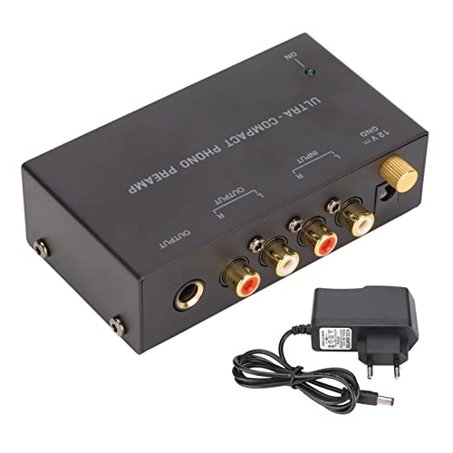 Phono Plattenspieler Vorverstärker, Elektronischer Audio Stereo Phonographen Vorverstärker mit Cinch Eingang, Cinch Ausgang und Geräuscharmem Betrieb, Tragbare Unabhängige Phono Plattenspieler Vorverstärker, Elektronischer Audio Stereo Phonographen Vorverstärker mit Cinch Eingang, Cinch Ausgang und Geräuscharmem Betrieb, Tragbare Unabhängige von Annadue