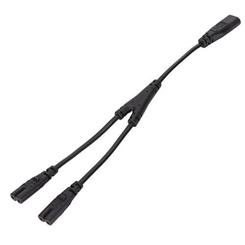 Power Y Splitter Cord 30cm, IEC320 C8 Stecker auf 2 X IEC320 C7 Buchse 1 in 2 Out AC Netzkabel, für Lautsprecher LCD Drucker Digitalkamera Schreibtischlampe Etc Power Y Splitter Cord 30cm, IEC320 C8 Stecker auf 2 X IEC320 C7 Buchse 1 in 2 Out AC Netzkabel, für Lautsprecher LCD Drucker Digitalkamera Schreibtischlampe Etc von Annadue