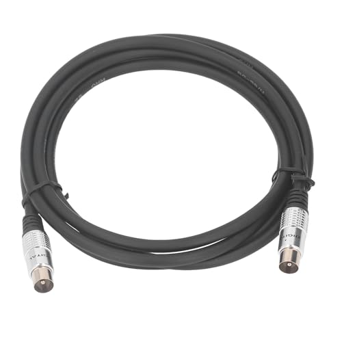 RG59U Koaxialkabelanschluss, TV9,5 mm Stecker auf TV9,5 mm Stecker Kabel TV Signalkabel, 6,6 Fuß Dreifach Abgeschirmtes TV Koaxialkabel für HD TV, Schüssel, Satellit, Antenne Usw von Annadue