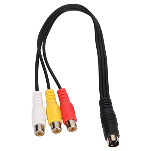 S-Video auf 3 Cinch Kabel, S-Video 4 poliger Stecker auf 3 Cinch Buchsen Video Adapterkabel, 0, Cinch Videokabel Rot Gelb weiß, Plug and Play S-Video auf 3 Cinch Kabel, S-Video 4 poliger Stecker auf 3 Cinch Buchsen Video Adapterkabel, 0, Cinch Videokabel Rot Gelb weiß, Plug and Play von Annadue