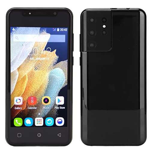 S21 Ultra 6,1 Zoll Smartphone für Android 6.0 - HD IPS Bildschirm Dual Card Handy 512MB + 4 GB 2 MP +2 MP mit WiFi, BT, FM, GPS Funktion MTK6572 (10 Kerne). Schwarz 110‑240 V(Schwarz) von Annadue