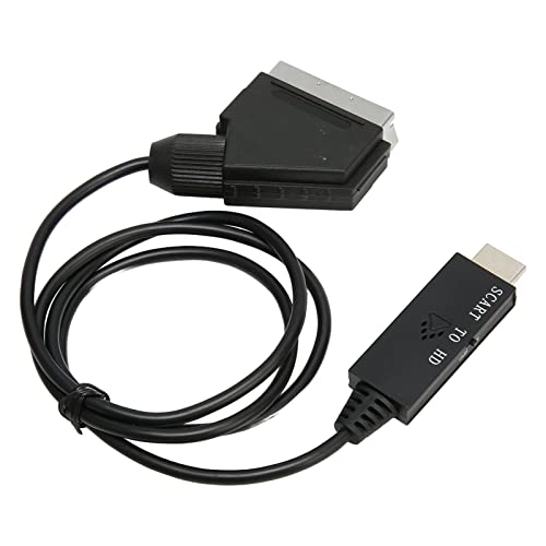 Scart zu HD Multimedia Schnittstellenkabel, Tragbarer HD 1080P Scart zu HDMI Videokonverter, Video Adapterkabel, für Set Top Box, DVD Player, Fernseher Scart zu HD Multimedia Schnittstellenkabel, Tragbarer HD 1080P Scart zu HDMI Videokonverter, Video Adapterkabel, für Set Top Box, DVD Player, Fernseher von Annadue
