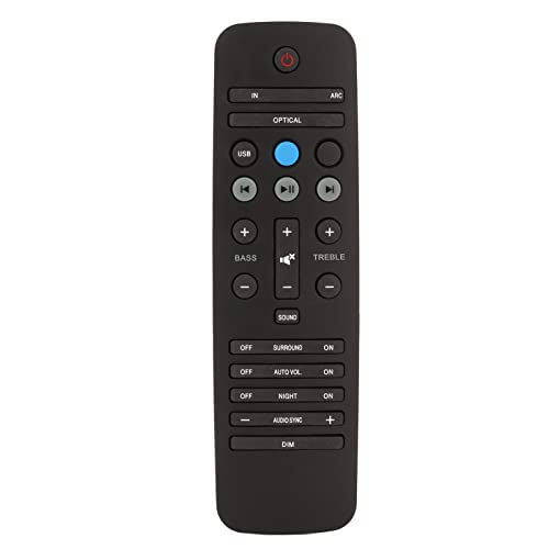 Soundbar-Fernbedienung, Ersatz-Bar-Lautsprecher-Fernbedienung für Fidelio HTL9100 HTL5120 HTL7180 YKF297 006 Soundbar-Fernbedienung, Ersatz-Bar-Lautsprecher-Fernbedienung für Fidelio HTL9100 HTL5120 HTL7180 YKF297 006 von Annadue
