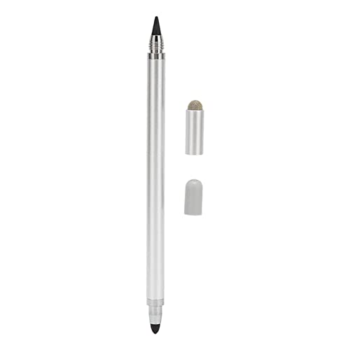 Stylus Stifte, 3 in 1 Universal Stylus mit Feiner Spitze für Tablet Mobiltelefone, Universeller Hochempfindlicher Touchscreen Stylus Stift mit 2 Faserspitzen Zum Schreiben und Zeichnen(Silber) von Annadue