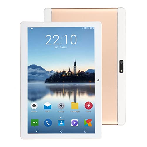 Tablet 10 Zoll Android 11, 2 GB RAM 32 GB, Erweiterbar auf 512 GB, 1080 IPS-Bildschirm, Octa Core 1,6 GHz, Dual-Kamera, Bluetooth WiFi GPS Unterstützt, 2G-Telefonanruf Tablet PC(Gold) von Annadue