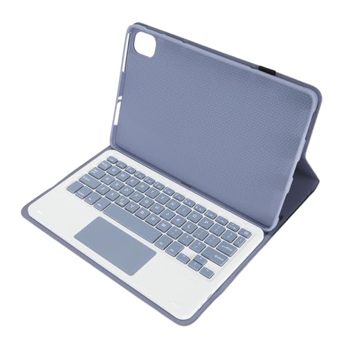 Tablet Tastaturhülle mit Touchpad und Stifthalter, Magnetisch Abnehmbare Kabellose Bluetooth Tastatur + Ultradünne Lederhülle für Xiaomi Mi Pad 5 und 5 Pro. (Purple) von Annadue