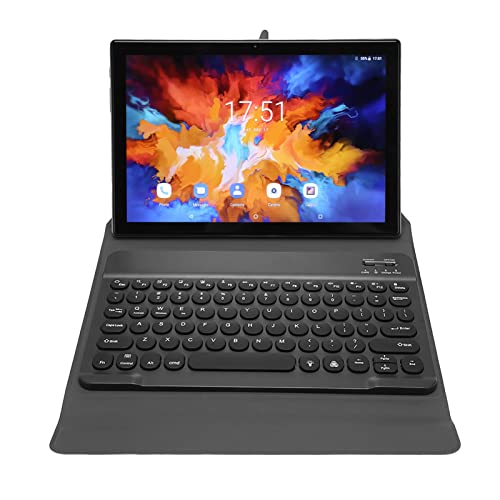 Tablet mit Tastatur Maus Stift, 10,1 Zoll 4G LTE 5G WiFi Tablet für Android 11, Octa Core 12 GB RAM 256 GB ROM Kinder Tablet mit RGB Tastatur Maus, Magnetischer Tastaturhülle von Annadue