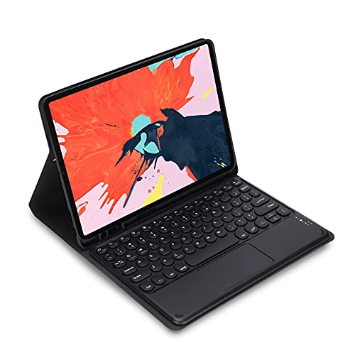 Tastaturhülle, Abnehmbare, Ultradünne Drahtlose Bluetooth-Tastatur für Ipad Air/Pro (10,5 Zoll), mit Stiftschlitz und Touchpanel, für Tablets, Telefone Usw.(Schwarz) von Annadue