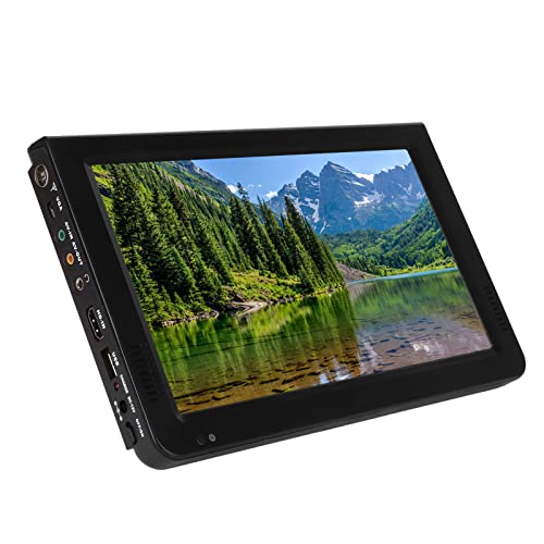 Tragbarer 10 Zoll Digital Fernseher, DVBT/T2 Tragbarer Fernseher 16:9 TFT LED 1080P HDMI Videoplayer mit USB und SD Kartensteckplatz, Wiederaufladbarer LED Fernseher für Reisen, Unterwegs Tragbarer 10 Zoll Digital Fernseher, DVBT/T2 Tragbarer Fernseher 16:9 TFT LED 1080P HDMI Videoplayer mit USB und SD Kartensteckplatz, Wiederaufladbarer LED Fernseher für Reisen, Unterwegs von Annadue