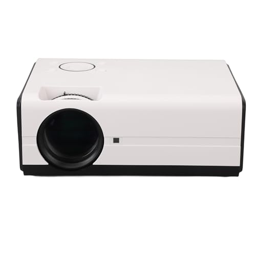 Tragbarer Projektor, 1080P FHD Tragbarer Heimkino Filmprojektor mit Bluetooth 5.0, Tragbarer 40 Zoll- Bis 130 Zoll Videoprojektor für Zuhause Im Freien (EU-Stecker) von Annadue