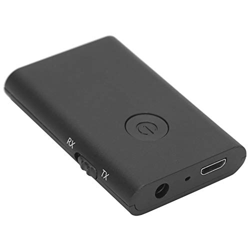 Tragbarer kabelloser Audioadapter, 2-in-1-Bluetooth-Audio-Senderempfänger mit 3,5-mm-Anschluss für TV-Autolautsprecher-Kopfhörer - Schwarz von Annadue