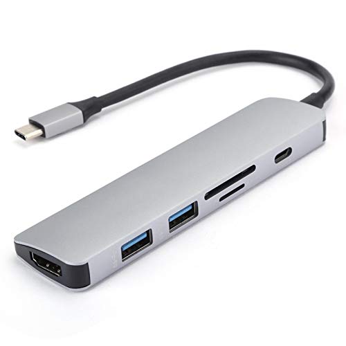 Typ-C 6-in-1 Hub, Multifunktionale USB-C Dockingstation, Erweiterungsdock, Typ-C auf HDMI/USB3.0/PD3.0 Aufladung. von Annadue