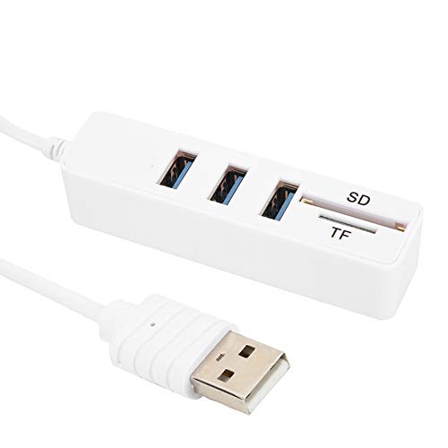 USB 3.0 Hub, USB 3.0 Hub mit 3 Anschlüssen, 480 Mbit/s für Speicherkartenleser, kompatibel mit Windows XP / 2000 / Vista/Win 7/8/10 / OS X usw. von Annadue