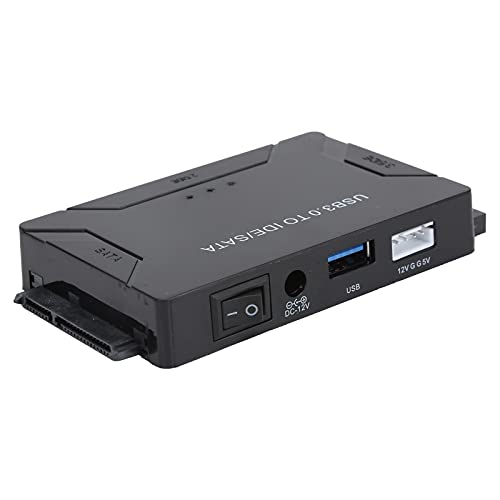 USB 3.0 zu SATA/IDE Konverter Externes Festplatten-Adapter-Set für Universelle 2.5/3.5 IDE HDD/SSD Festplatten, DVD ROM CD-ROM CO-RW DVD-RW DVD+RW und Andere, Unterstützt 4 TB(EU) von Annadue