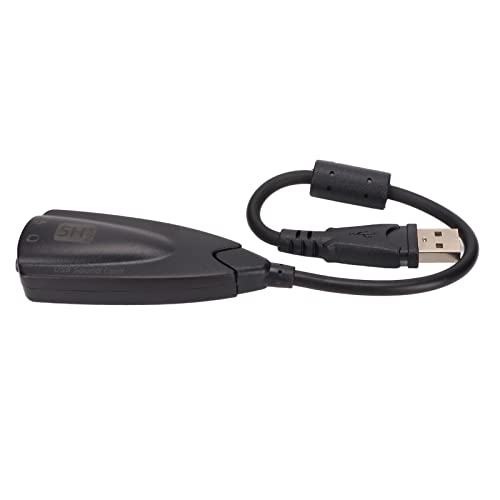 USB-Audio-Adapter-Konverter Externe Stereo-Soundkarte 3,5-mm-Adio-Buchse Soundkarte USB-Stereo-Soundkarte Kopfhöreradapter für Desktop-Laptop Plug-and-Play von Annadue