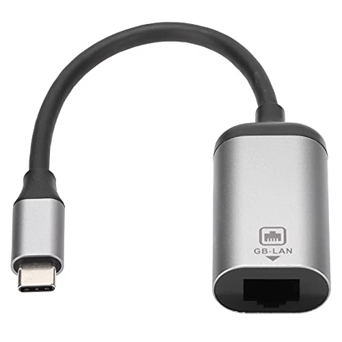 USB C auf Ethernet Adapter, Typ-C (Thunderbolt 3) auf RJ45 10/100/1000Mbps Gigabit Ethernet LAN Netzwerkadapter, für MacBook Pro Air 2019/2018/2017, Etc.(JD0770) von Annadue