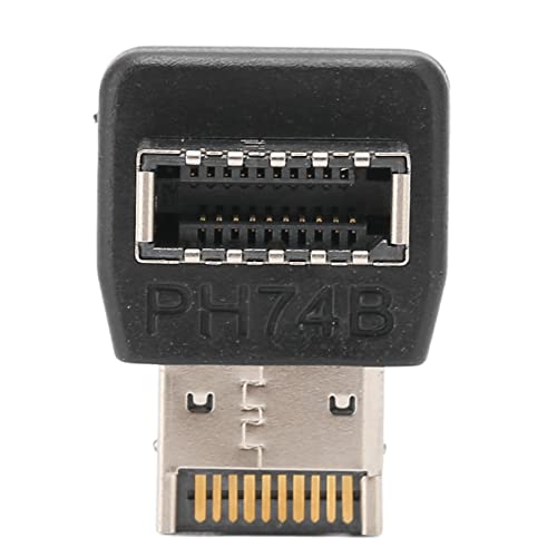 USB-Frontplattenadapter, Computer-Motherboard-USB3.1-Typ-E-Adapter, 90-Grad-Lenkwinkel (PH74B) von Annadue