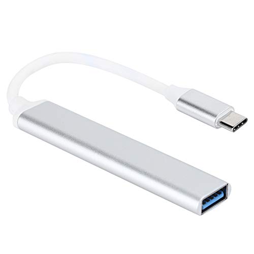 USB-Hub Typ C, Computerzubehör, USB 3.0-Hochgeschwindigkeitsübertragung für alle Arten von Laptops Smartphones und Tablets(Silver) von Annadue