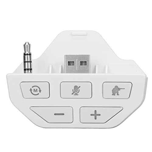 Universal Wireless Game Controller, Stereo Headset Adapter, Kopfhörer Adapter Konverter, Audio Mikrofon für Xbox One Game Controller, Xbox One Gaming Audio Chat Zubehör von Annadue