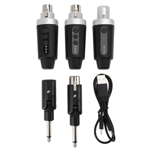 XLR-Funkmikrofon-Sender-Empfänger, UHF-Funkmikrofonsystem, Aufsteckbares Wiederaufladbares Mikrofonset für Dynamische Mikrofone, Mischpult, PA-System XLR-Funkmikrofon-Sender-Empfänger, UHF-Funkmikrofonsystem, Aufsteckbares Wiederaufladbares Mikrofonset für Dynamische Mikrofone, Mischpult, PA-System von Annadue
