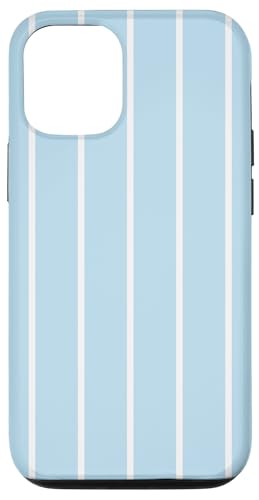 Baby Blue Stripes Thin Vertical Lines Retro Aesthetic Hülle für iPhone 12/12 Pro Baby Blue Stripes Thin Vertical Lines Retro Aesthetic Hülle für iPhone 12/12 Pro von Annalisse Striped Creations Co.
