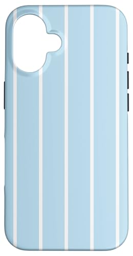 Baby Blue Stripes Thin Vertical Lines Retro Aesthetic Hülle für iPhone 16 Baby Blue Stripes Thin Vertical Lines Retro Aesthetic Hülle für iPhone 16 von Annalisse Striped Creations Co.