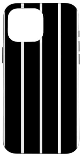 Black Thin White Stripes Vertical Lines Retro Aesthetic Hülle für iPhone 16 Pro Max Black Thin White Stripes Vertical Lines Retro Aesthetic Hülle für iPhone 16 Pro Max von Annalisse Striped Creations Co.