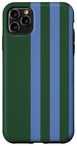 Blue and Green Stripes Simple Three Lines Modern and Sporty Hülle für iPhone 11 Pro Max Blue and Green Stripes Simple Three Lines Modern and Sporty Hülle für iPhone 11 Pro Max von Annalisse Striped Creations Co.