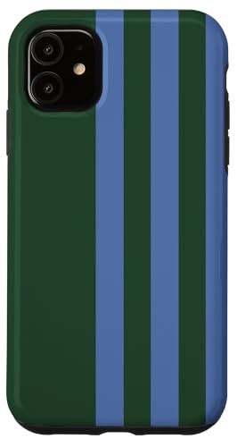Blue and Green Stripes Simple Three Lines Modern and Sporty Hülle für iPhone 11 Blue and Green Stripes Simple Three Lines Modern and Sporty Hülle für iPhone 11 von Annalisse Striped Creations Co.