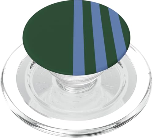 Blue and Green Stripes Simple Three Lines Modern and Sporty PopSockets PopGrip für MagSafe Blue and Green Stripes Simple Three Lines Modern and Sporty PopSockets PopGrip für MagSafe von Annalisse Striped Creations Co.