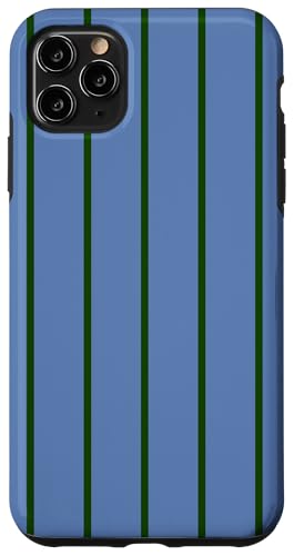 Blue and Green Stripes Thin Vertical Lines Retro Aesthetic Hülle für iPhone 11 Pro Max Blue and Green Stripes Thin Vertical Lines Retro Aesthetic Hülle für iPhone 11 Pro Max von Annalisse Striped Creations Co.