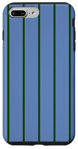 Blue and Green Stripes Thin Vertical Lines Retro Aesthetic Hülle für iPhone 7 Plus/8 Plus Blue and Green Stripes Thin Vertical Lines Retro Aesthetic Hülle für iPhone 7 Plus/8 Plus von Annalisse Striped Creations Co.