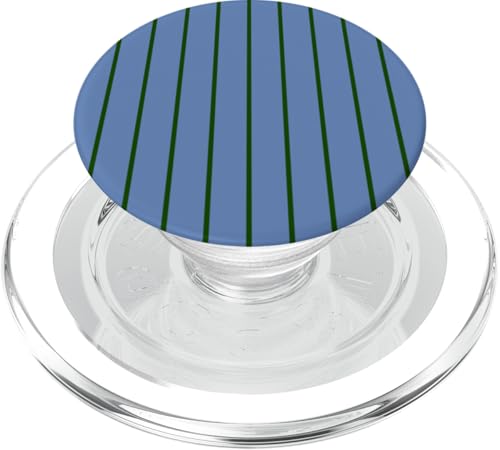 Blue and Green Stripes Thin Vertical Lines Retro Aesthetic PopSockets PopGrip für MagSafe Blue and Green Stripes Thin Vertical Lines Retro Aesthetic PopSockets PopGrip für MagSafe von Annalisse Striped Creations Co.