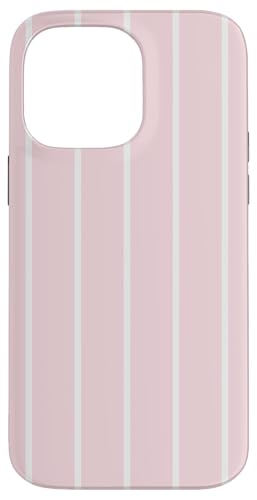 Blush Pink Stripes Thin Vertical White Lines Retro Decor Hülle für iPhone 14 Pro Max Blush Pink Stripes Thin Vertical White Lines Retro Decor Hülle für iPhone 14 Pro Max von Annalisse Striped Creations Co.