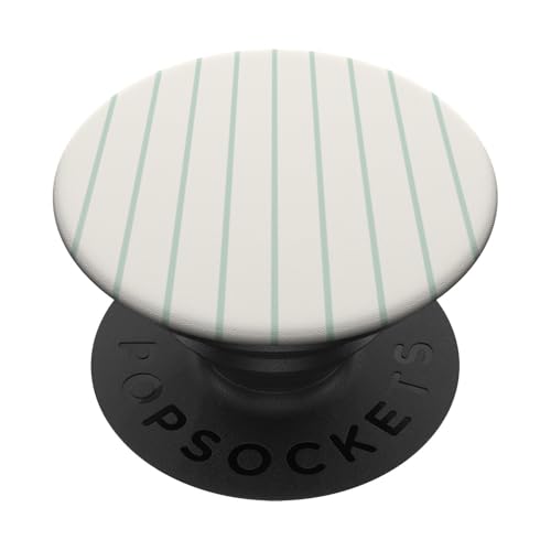 Cream & Green Stripes Thin Vertical Lines Modern Neutral PopSockets Klebender PopGrip Cream & Green Stripes Thin Vertical Lines Modern Neutral PopSockets Klebender PopGrip von Annalisse Striped Creations Co.