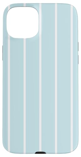 Light Blue Stripes Thin Vertical Lines Retro Aesthetic Hülle für iPhone 15 Plus Light Blue Stripes Thin Vertical Lines Retro Aesthetic Hülle für iPhone 15 Plus von Annalisse Striped Creations Co.