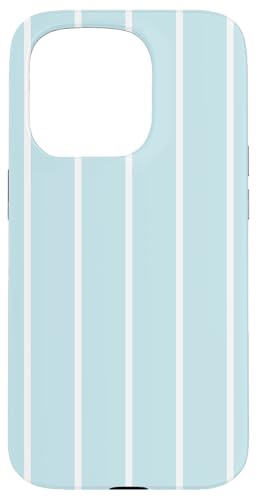 Light Blue Stripes Thin Vertical Lines Retro Aesthetic Hülle für iPhone 15 Pro Light Blue Stripes Thin Vertical Lines Retro Aesthetic Hülle für iPhone 15 Pro von Annalisse Striped Creations Co.
